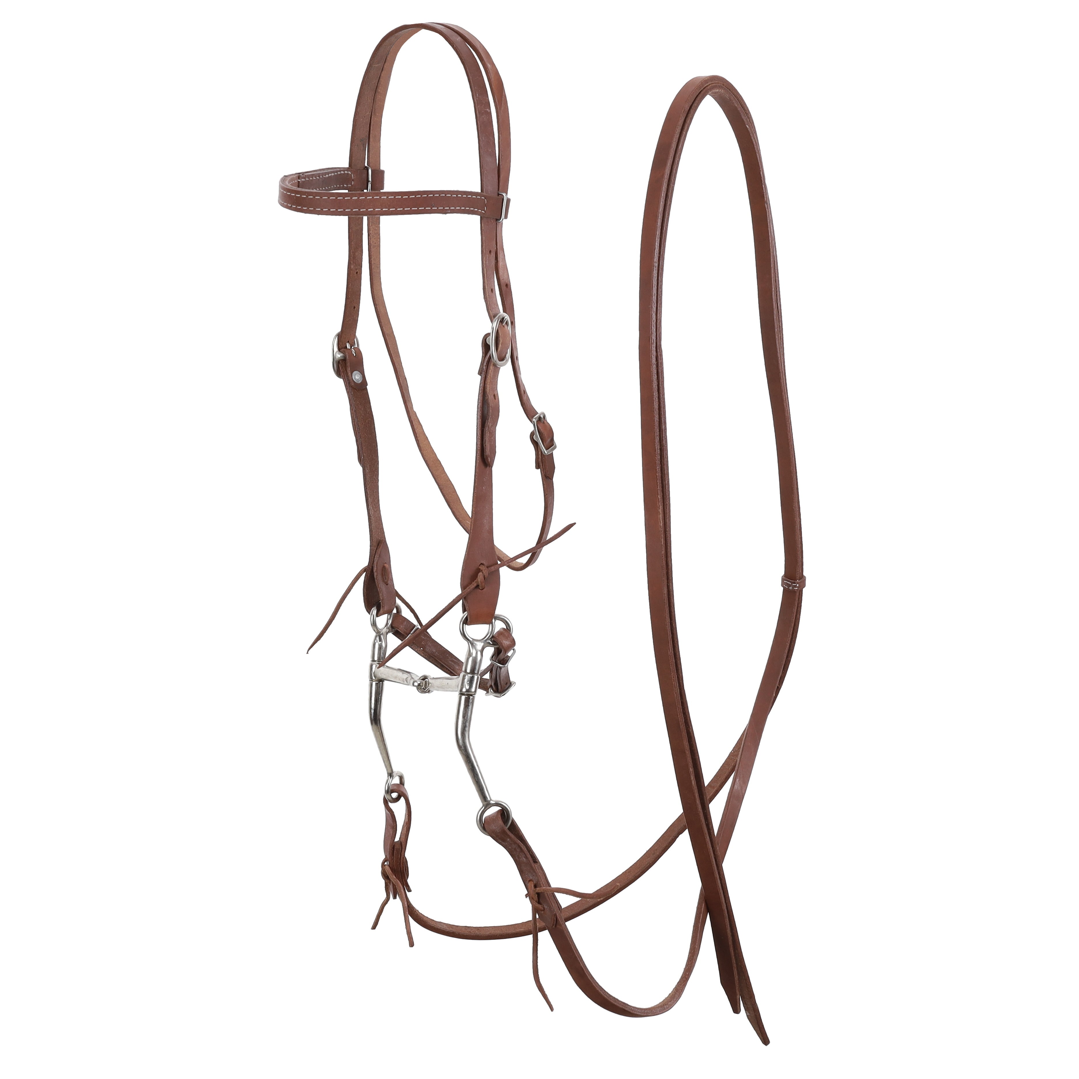 Showman Argentina Cow Leather Headstall with Bit and Reins