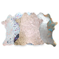 Mini Acid Wash Brazilian Hair on Cowhide Rug - 7-9 Sq