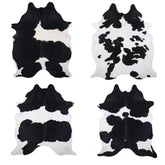 LG/XL Brazilian Black and White hair on cowhide rug