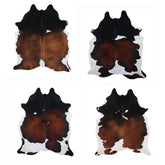 LG/XL Brazilian Tri-Colored Hair on Cowhide Rug - 42