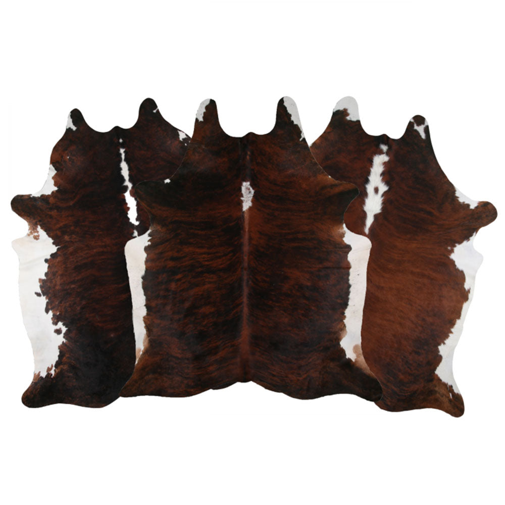 LG/XL Brazilian White belly & backbone hair on cowhide rugs