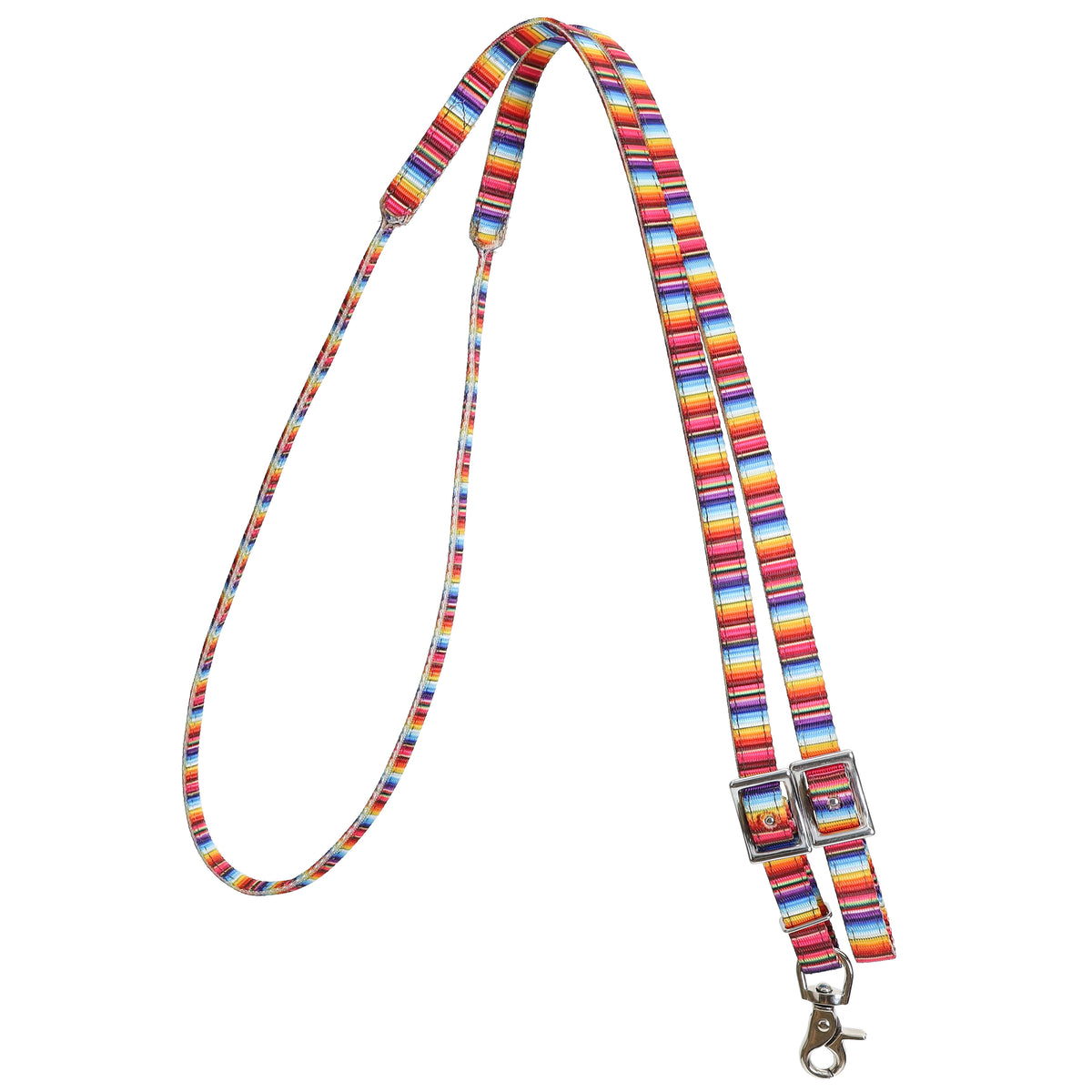 Serape Rolled Nylon Contest Reins