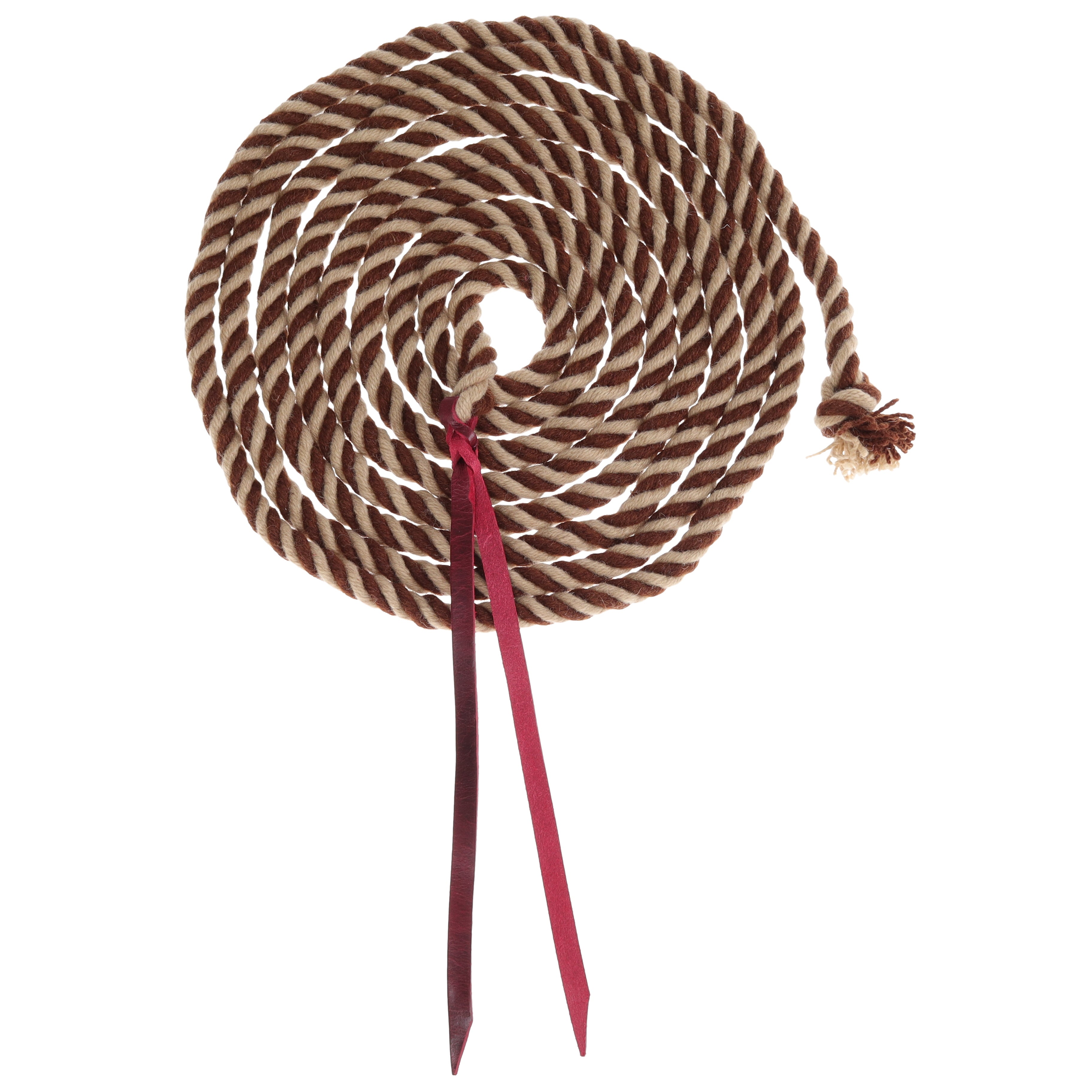Showman Rustic Mocha Mohair Mecate Reins - 22 Ft
