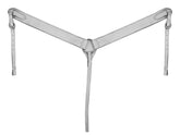 White Leather Horse Size Breast Collar