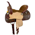 Double T Southern Rose Barrel Style Saddle - 12 Inch