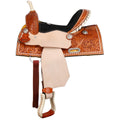 Double T Chestnut Daisy Barrel Style Saddle - 13 Inch