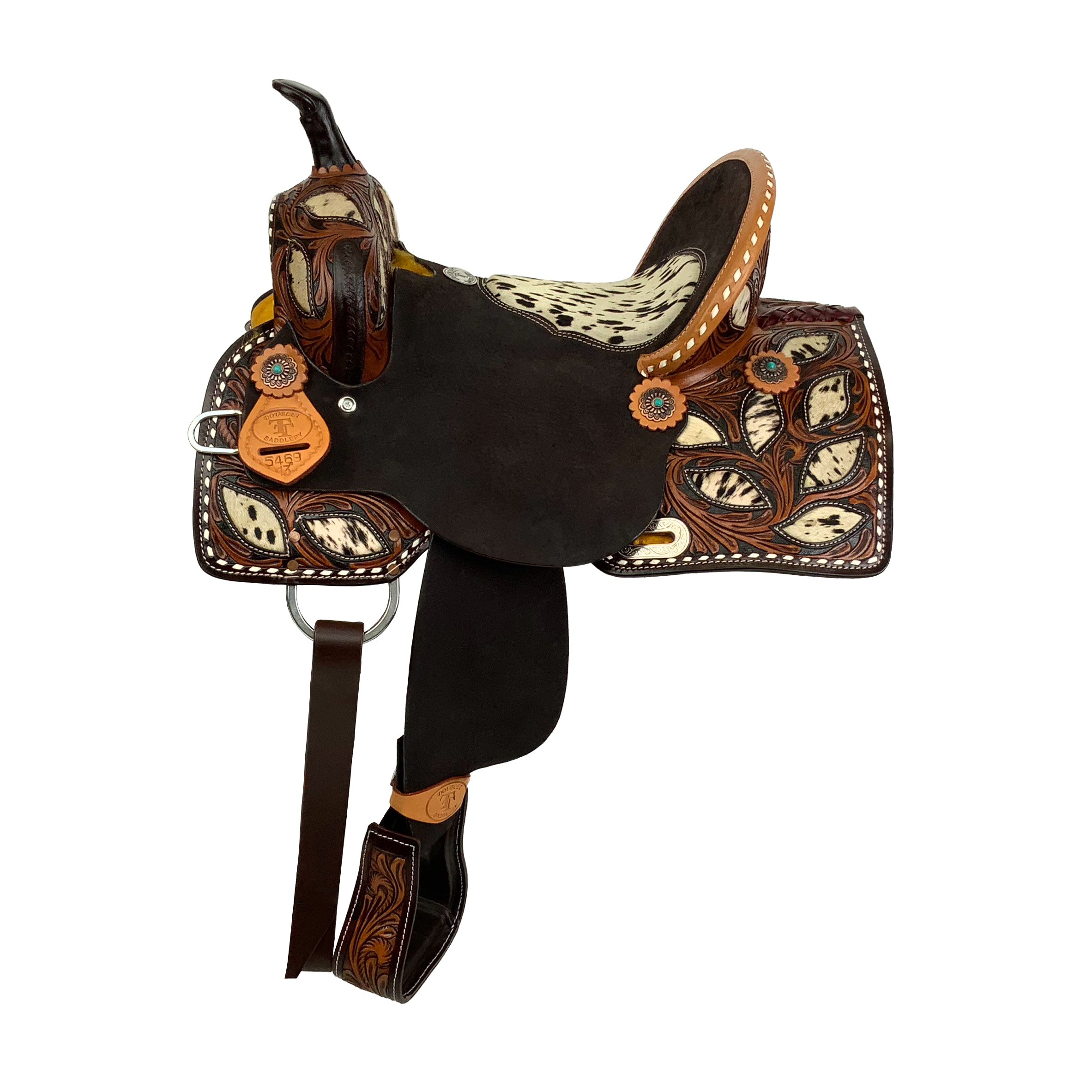 Double T Wilma Longhorn Barrel Style Saddle - 13 Inch