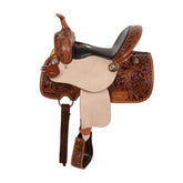 Double T Clementine Barrel Style Saddle - 12 Inch