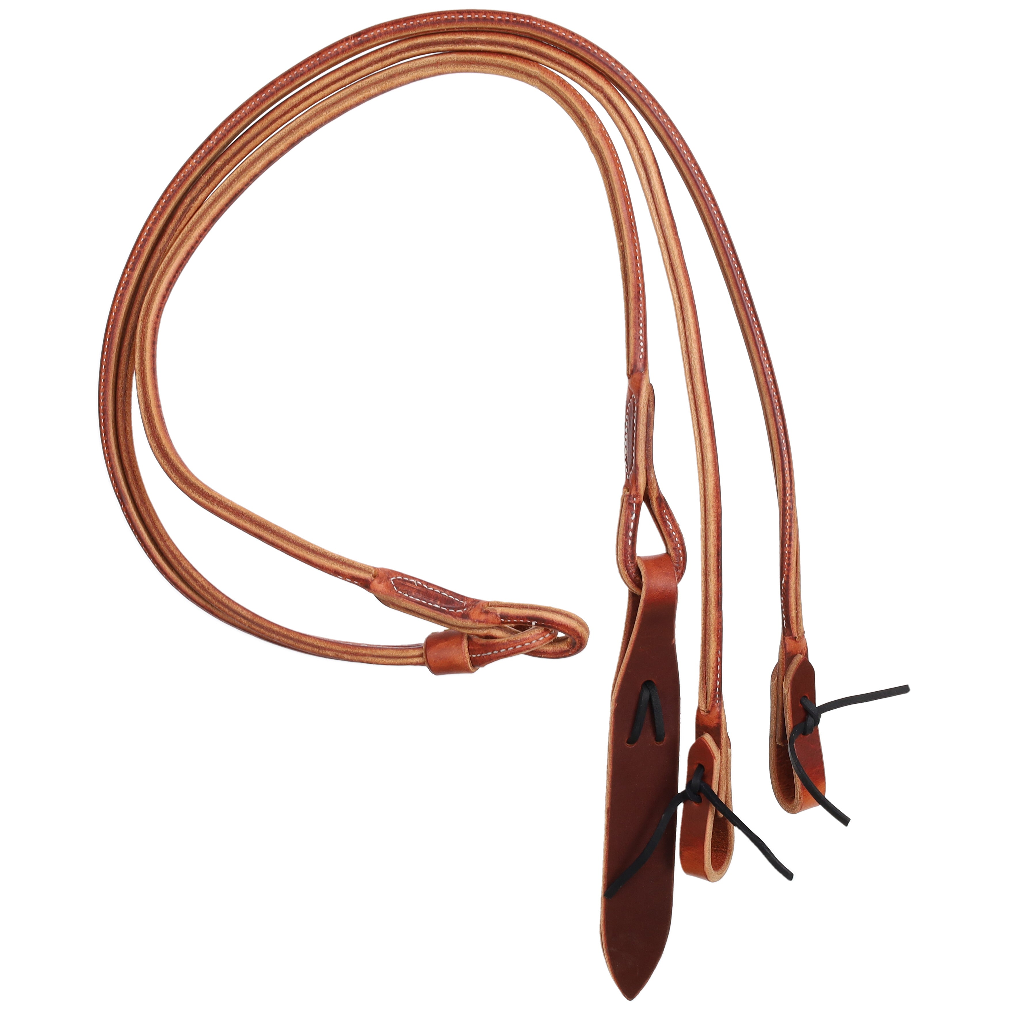 Harness Leather Romal Reins with Popper