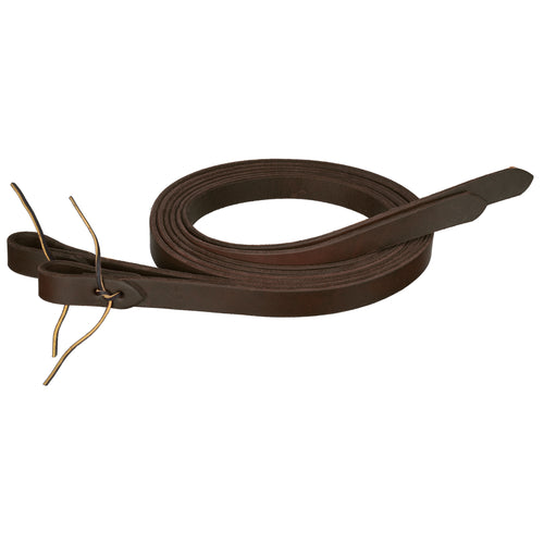 8' x 1" Premium Harness Oiled Leather Split Rein - Made in the USA