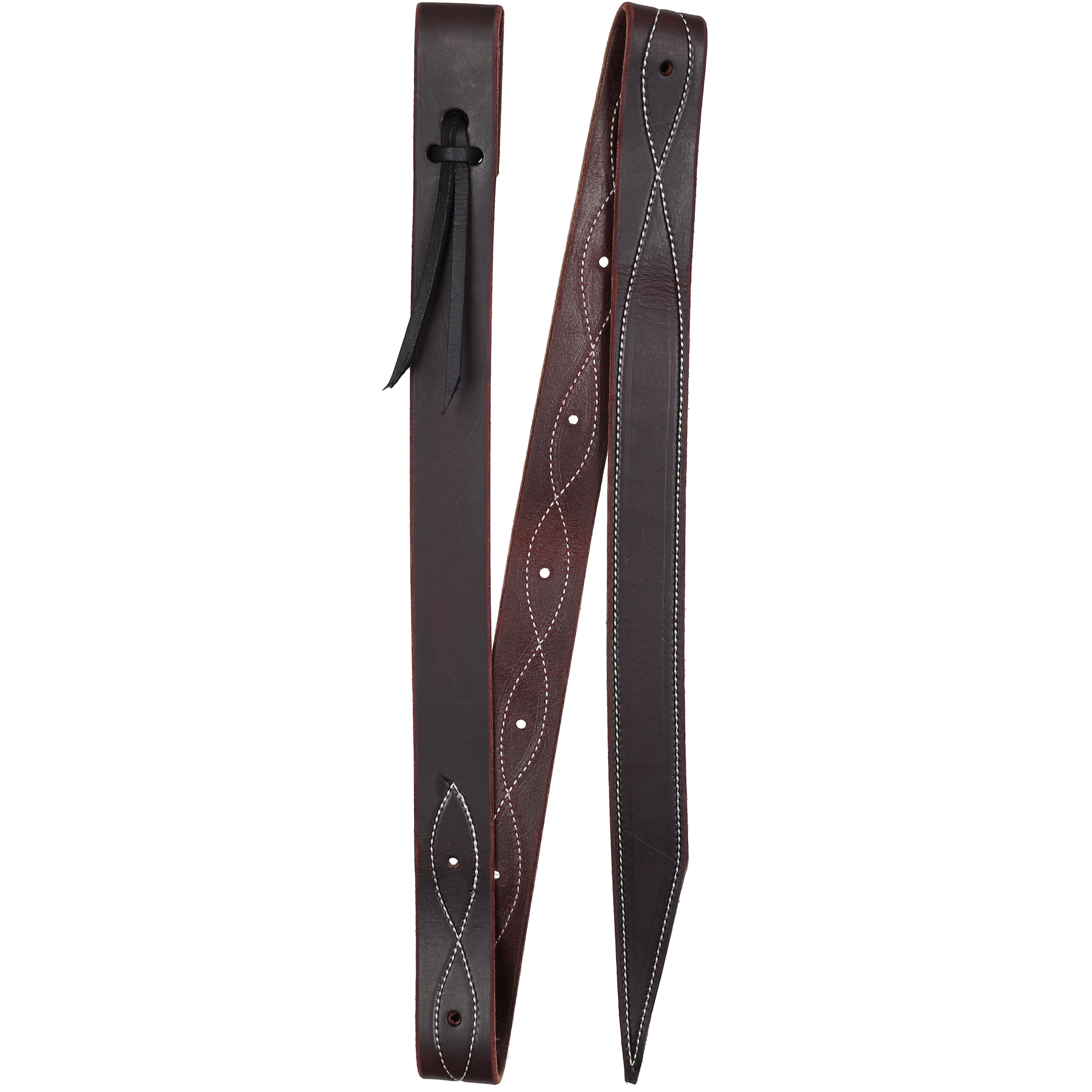 Oiled Harness Leather Stitched Latigo - Made in the USA