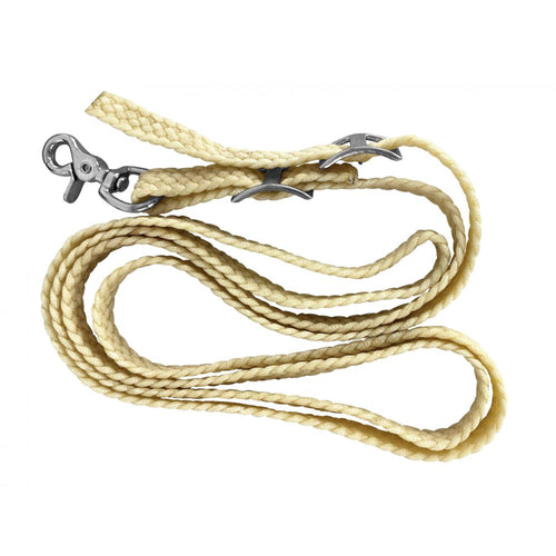 3/4" x 8' Waxed Nylon Competition Reins - Made in USA