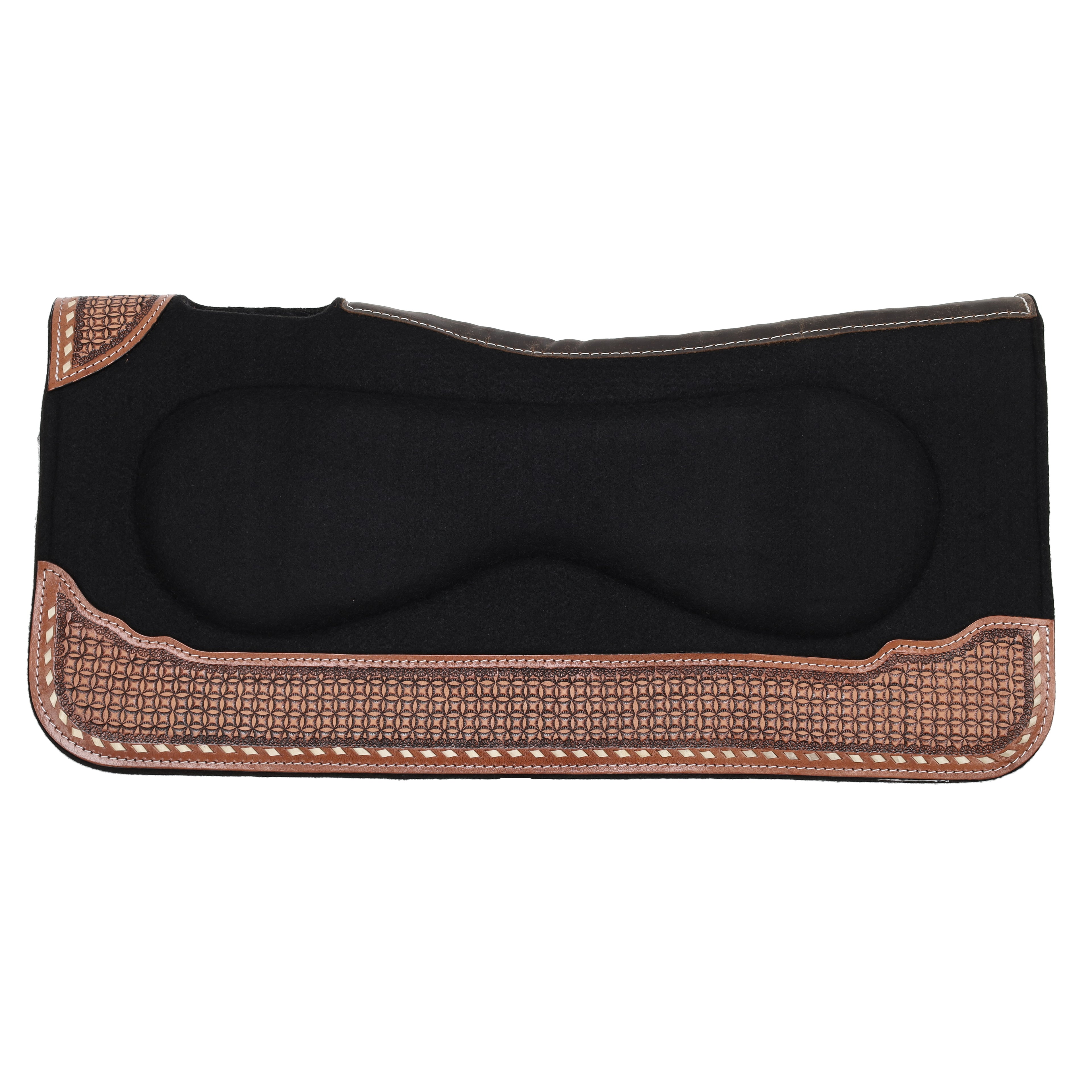 Showman 31" x 32" Waffle Weave Built-Up Felt Saddle Pad