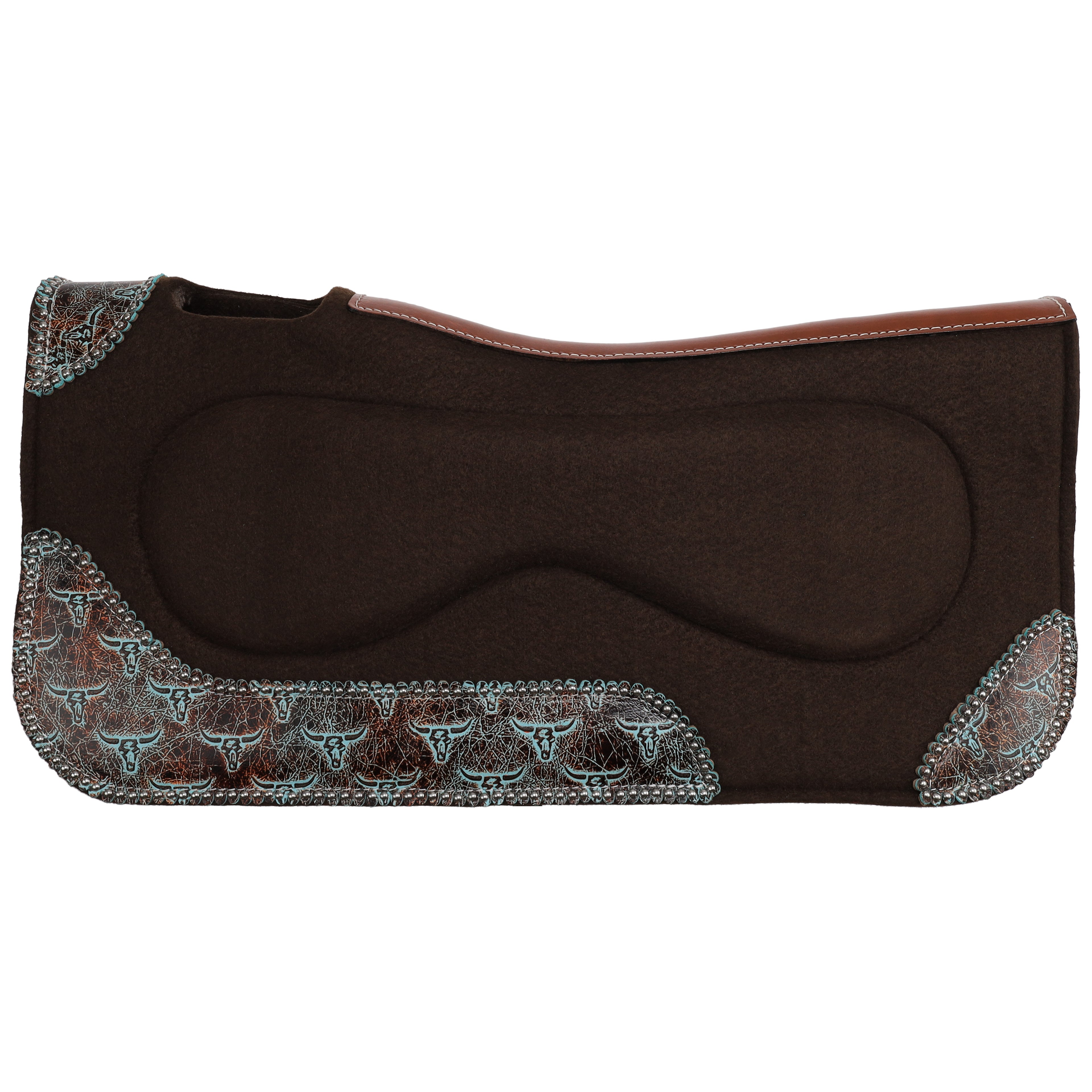 Showman 31" x 32" Weathered Steer Built-Up Felt Saddle Pad