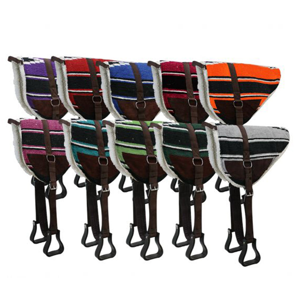 Showman Navajo Bareback Saddle Pad with Kodel Fleece Bottom