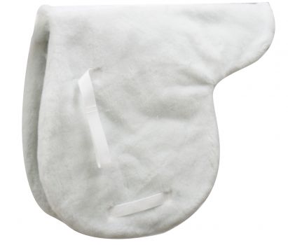 Showman White fleece English pad