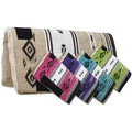 32" x 32" Woven Acrylic Top Saddle Pad with Navajo Design and Kodel Fleece Bottom