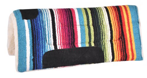 Showman 24" X 24" Serape saddle pad with fleece bottom