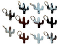 Cactus Hair on Cowhide Keychain