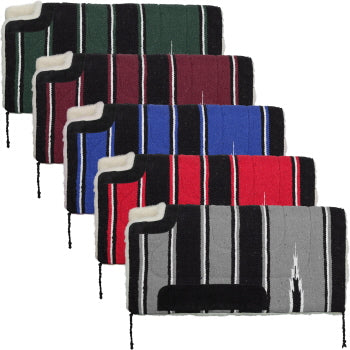 30" x 30" Economy Cutback Navajo Saddle Pad with Fleece Bottom