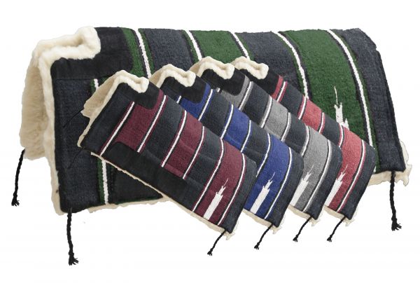 Economy style cutback Navajo pad with fleece bottom