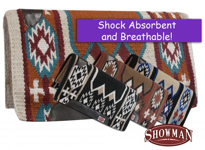 Showman 36" x 34" Cutter pad with memory felt bottom and Navajo design
