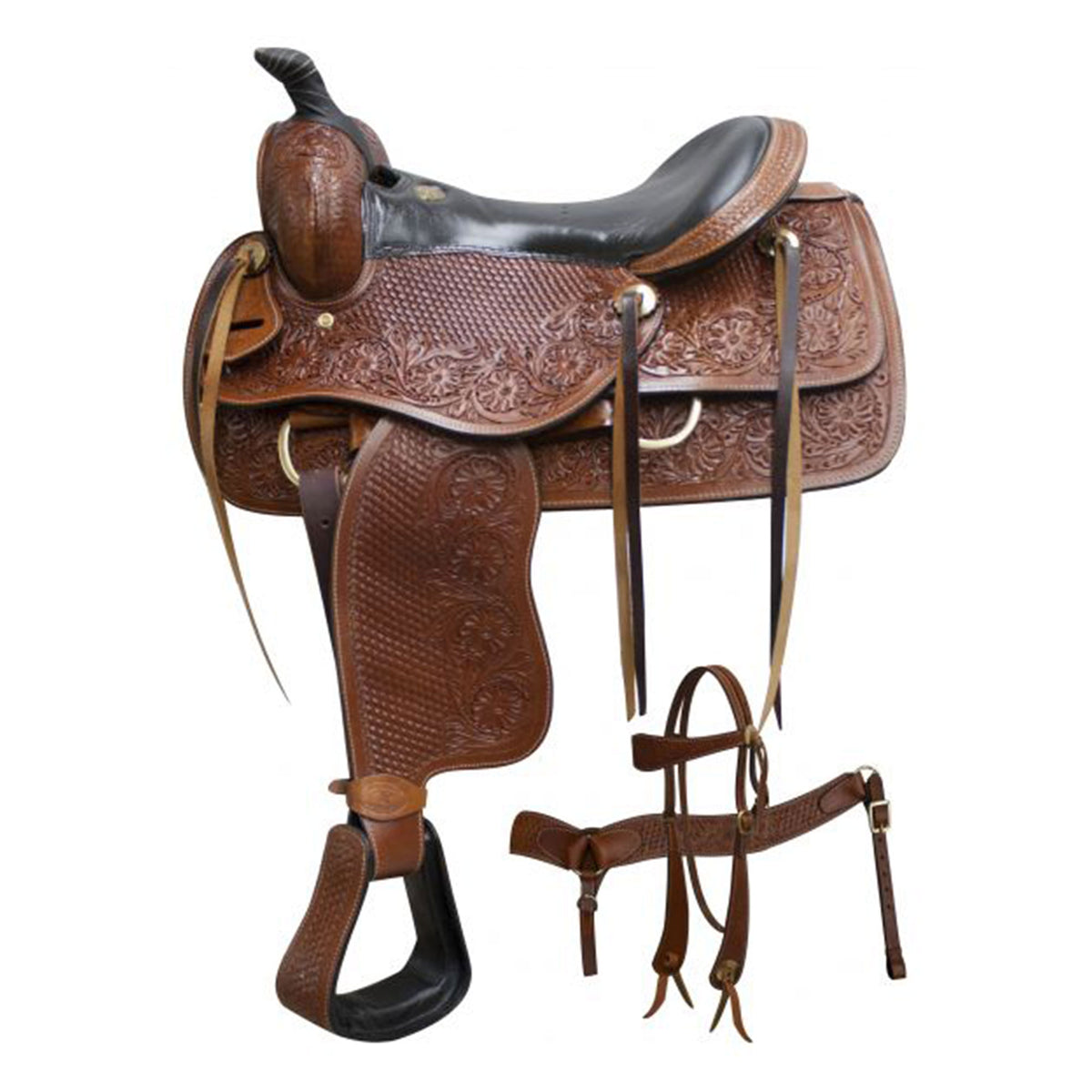 Double T 16" Pleasure Saddle Set