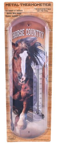 "Horse Country" Metal Thermometer