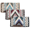 Showman 36" x 34" 100% Woven Wool Top Pad with Memory Felt Bottom - Navajo Diamond
