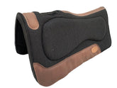 Klassy Cowgirl 28" x 30" x 1" Thick Black Felt Top Pad with Vented Wither