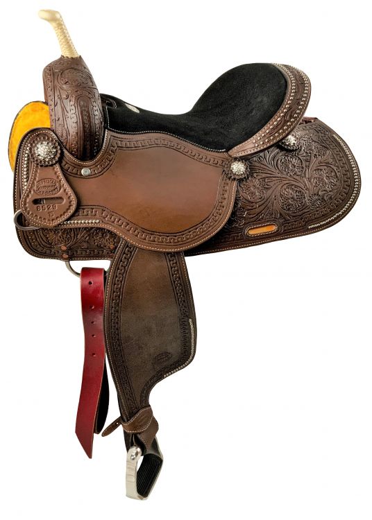 14",15",16" Showman Argentina Cow Leather Round Skirt Saddle