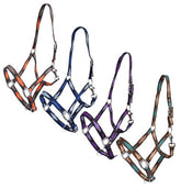 3ply Diamond Print Nylon Horse Sized Halter