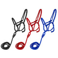 Average Horse Size Nylon Rope Shipping Halter With 7 1/2' Removeable Lead