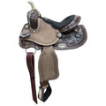 Double T Wildhide Series Cattle Ridge Youth Barrel Style Saddle - 13 Inch