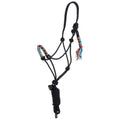 Showman Desert Blaze Mohair Wool Nose Cowboy Knot Halter with Lead