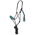 Showman Tealwood Mohair Wool Nose Cowboy Knot Halter with Lead