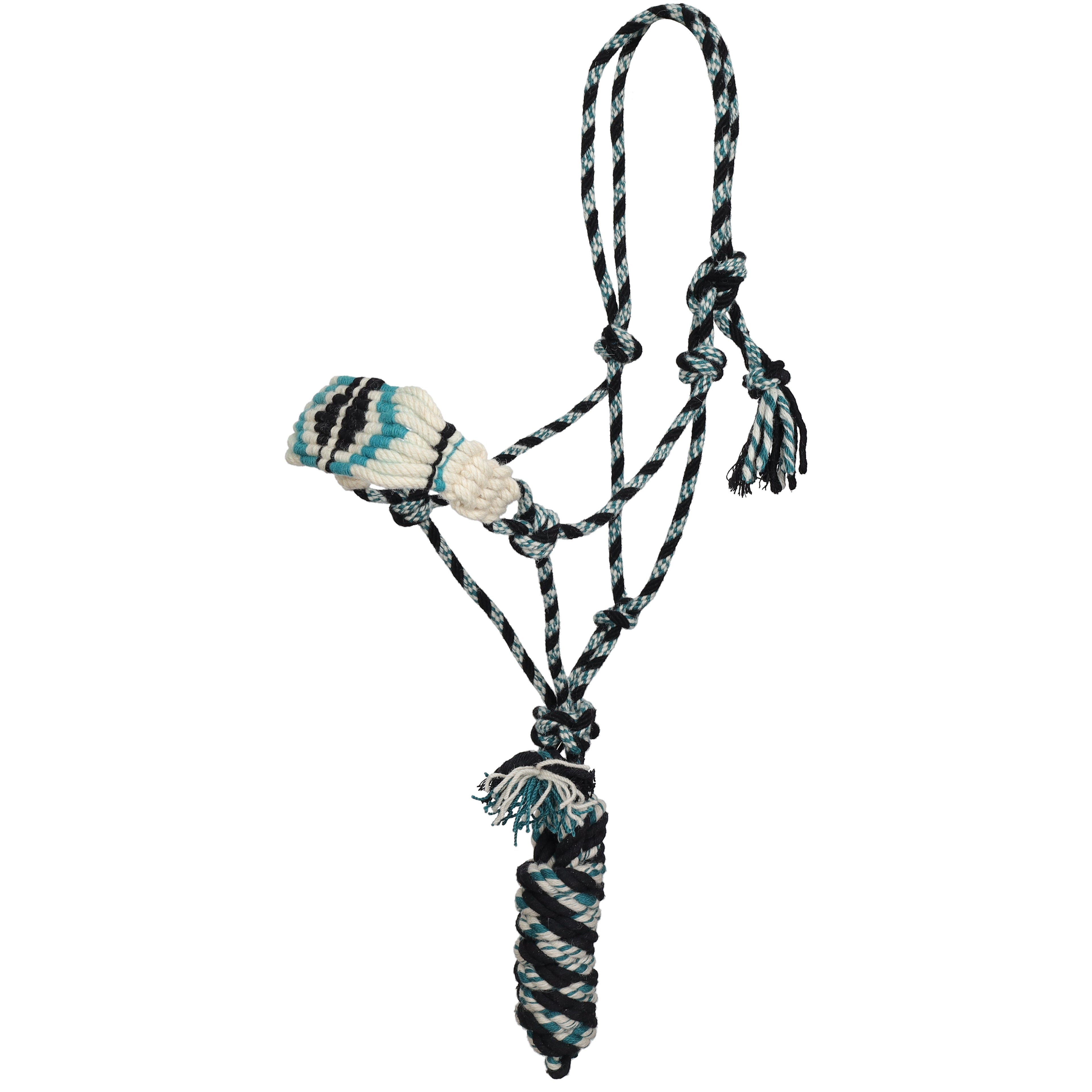 Showman Coastal Drift Mohair Cowboy Knot Halter with Lead