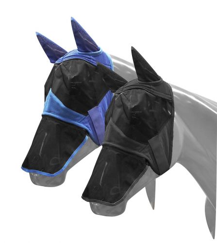 Showman Teddy fleece flymask with detachable nose