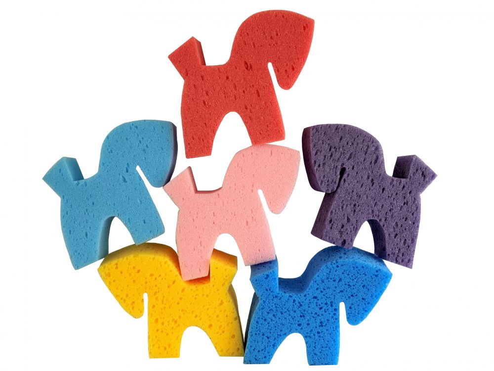 Horse-Shaped Sponge - 6 Pack