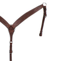 Showman Brown Leather Breastcollar