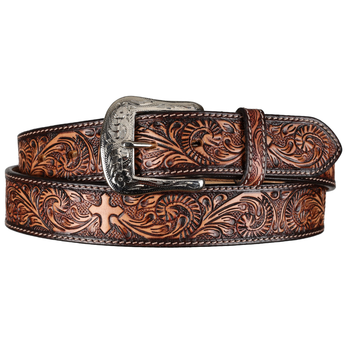 Showman Western Grace Argentina Cow Leather Belt