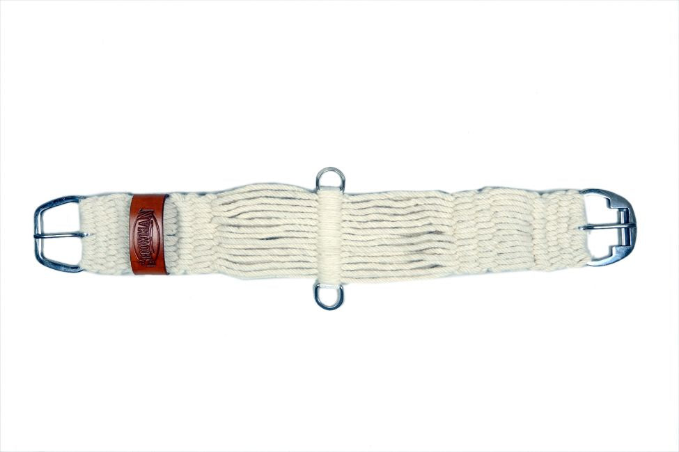 Showman Mohair straight string girth with Stainless Steel Roller Buckle