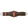 Showman Brown Cotton Blend Double Weave String Girth with NP Roller Buckle