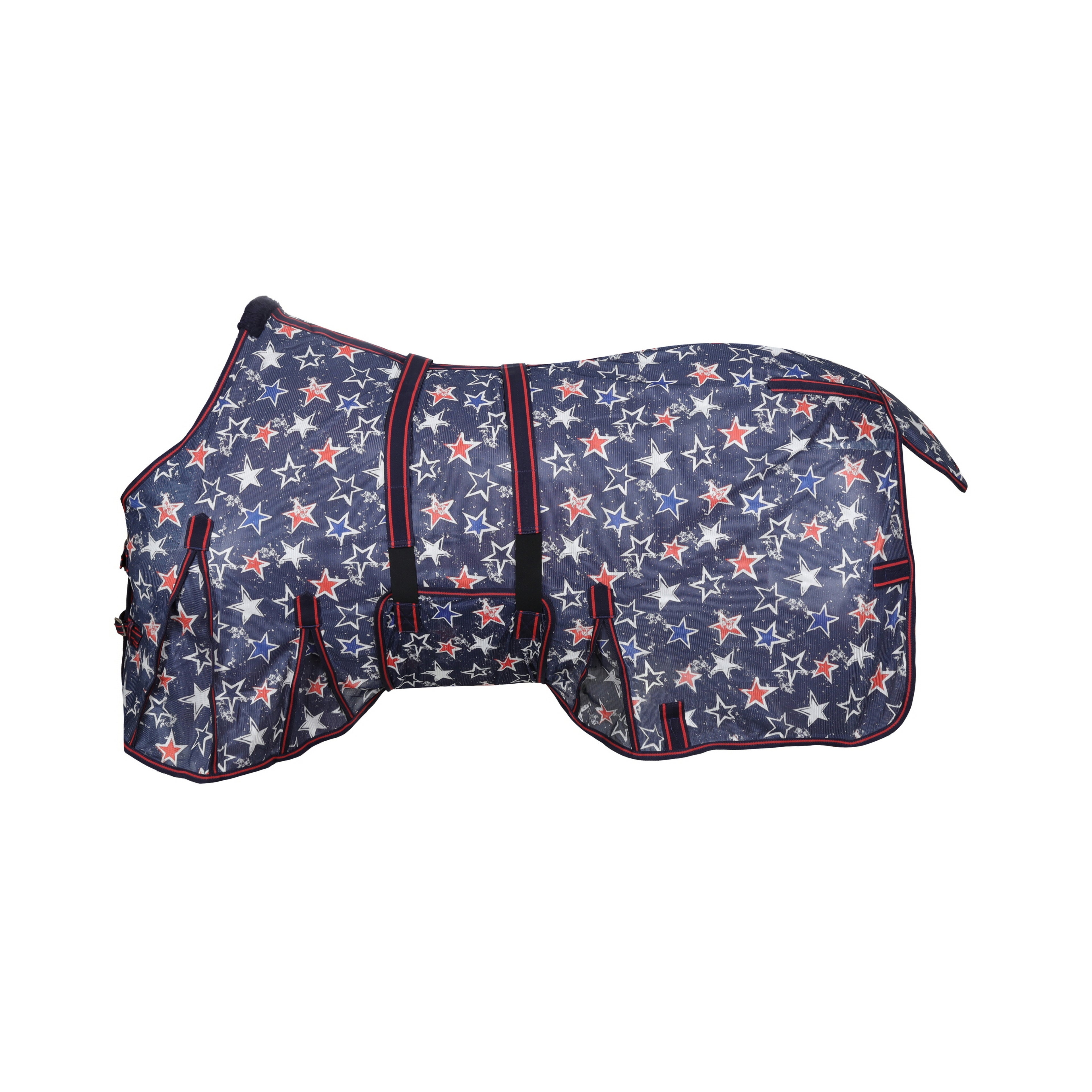 Showman Star-Spangled Mesh Fly Sheet - Small Pony/Weanling (42" - 46")