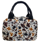 Showman Cow Print Nylon Mini Tote