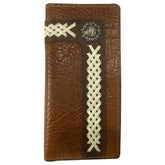 Medium Rodeo Style Leather Bi fold Wallet