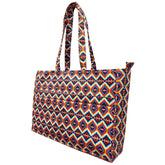 Showman Bright Pink Aztec Nylon Travel Tote