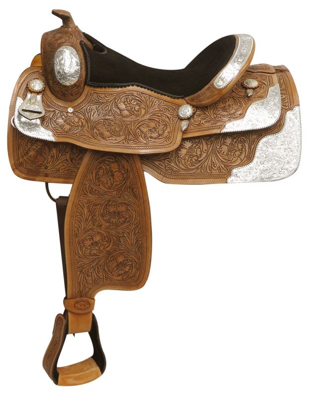 16" Double T fully tooled show saddle