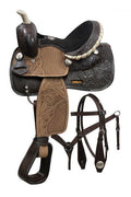 10" Double T Midnight Blossom Pony Saddle Set