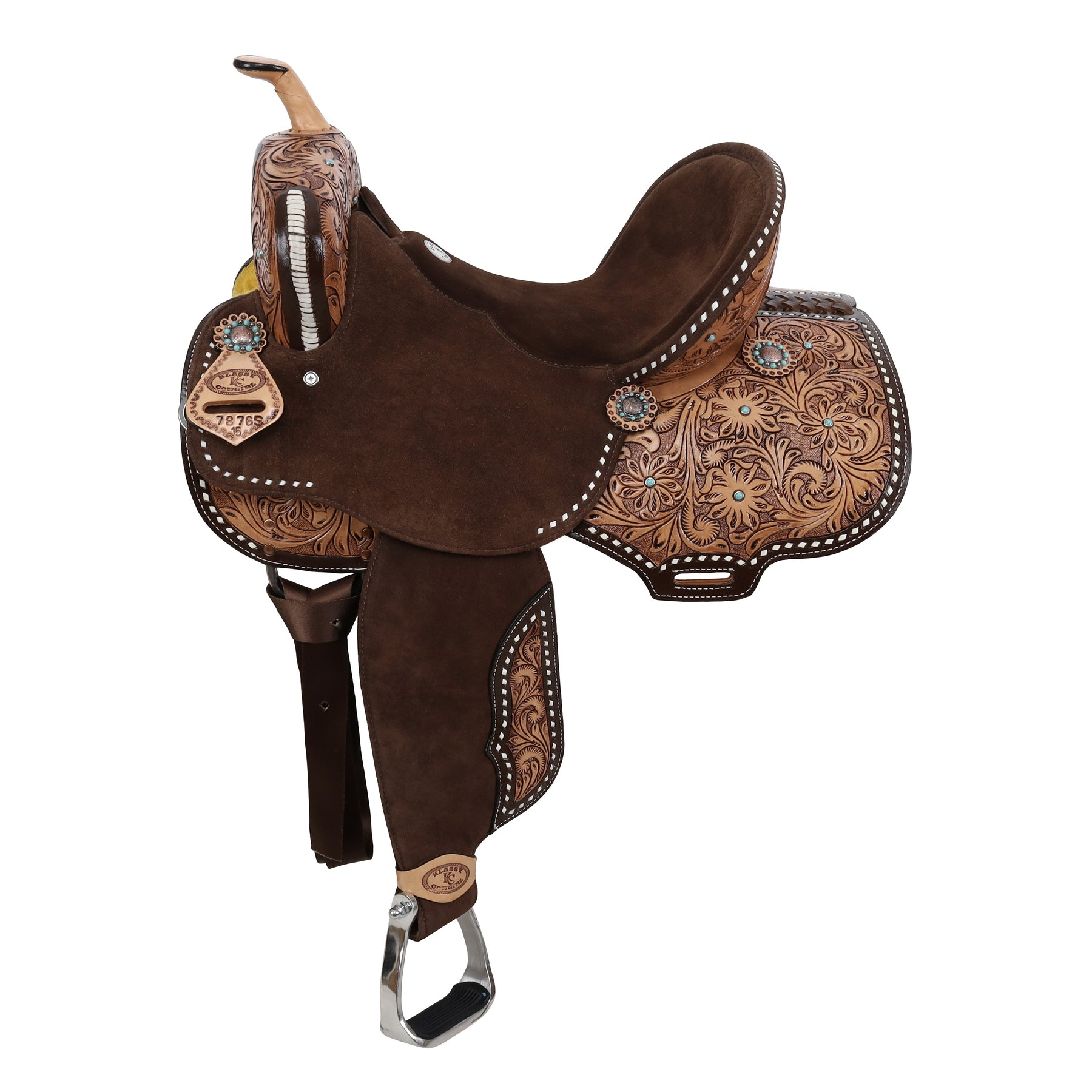 Klassy Cowgirl Bluebell Barrel Style Saddle - 14, 15, 16 Inch